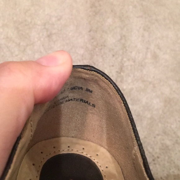 Dark brown heeled oxfords - Picture 6 of 6